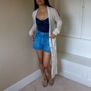Cream Cardigan Duster